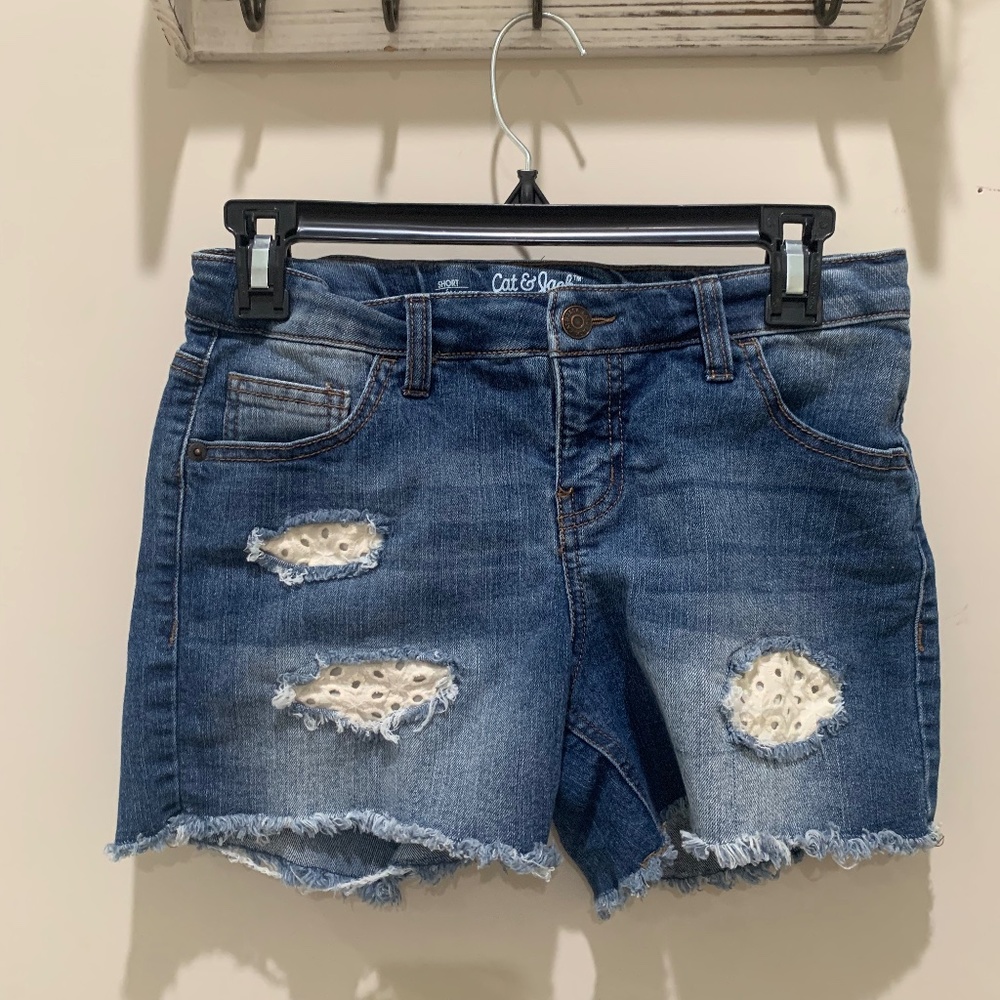 Darkwash Jean Shorts